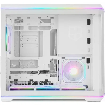 NOX Hummer Anvil Semitorre Blanca ARGB Cristal Curvo